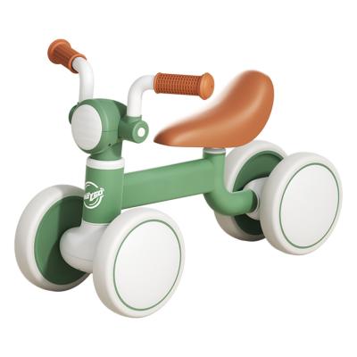 Baby Balance Bike for 1 2 3 Years Old Boys Girls, 4 Wheels Toddler Bike with Adjustable Seat, 12-36 Months - Green