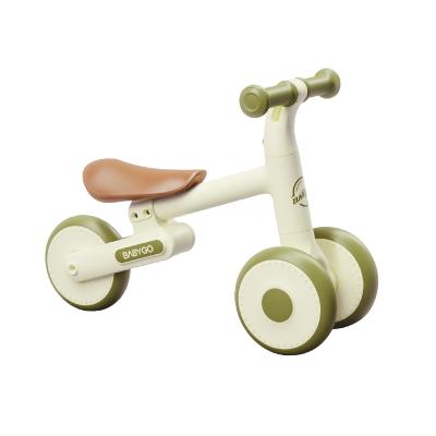 Baby Balance Bike for 1 2 3 Year Old Boys Girls, 3 Wheels Toddler Balance Bike with foldable rear wheels (Green)