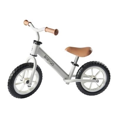 Toddler Balance Bike Toys for 2 to 5 Year Old Girls Boys Adjustable Seat and Handlebar No-Pedal Training Bike （Gray）